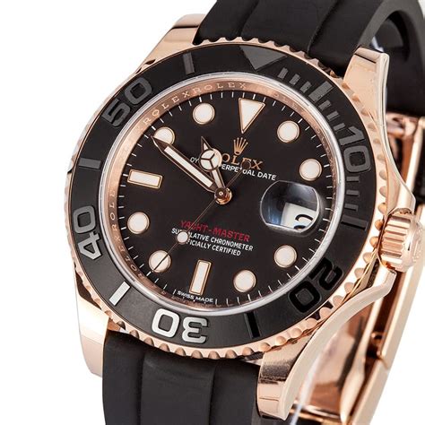 rolex yachtmaster rose gold black price|Rolex rose gold yacht master 40mm.